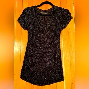2/$50 Armani Exchange szS Black Short Sleeve V-neck Top